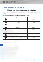 Preview for 48 page of Blastrac BDC-22-110V Instruction Manual