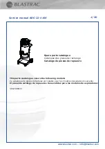 Preview for 61 page of Blastrac BDC-22-110V Instruction Manual