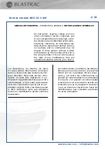 Preview for 62 page of Blastrac BDC-22-110V Instruction Manual