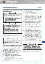 Preview for 16 page of Blastrac BDC-22 Operating Manual