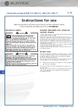 Preview for 4 page of Blastrac BDC-23-110V-P Instruction Manual