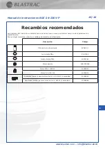 Preview for 49 page of Blastrac BDC-24-230V-P Instruction Manual