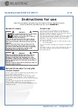 Предварительный просмотр 4 страницы Blastrac BDC-33-230V-P Instruction Manual