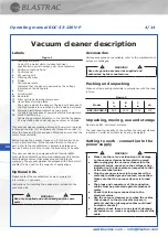 Предварительный просмотр 6 страницы Blastrac BDC-33-230V-P Instruction Manual