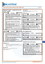 Preview for 21 page of Blastrac BDC1330 DBP Instruction Manual