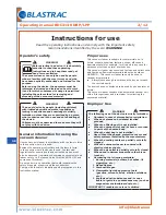 Preview for 2 page of Blastrac BDC3140 Operating Manual