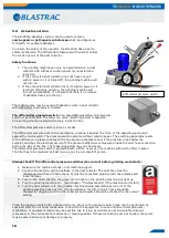 Preview for 18 page of Blastrac BG-250 TWIN Operating Instructions Manual