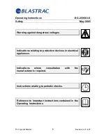 Предварительный просмотр 9 страницы Blastrac BG-250G13-S Operating Instructions Manual