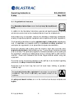 Предварительный просмотр 10 страницы Blastrac BG-250G13-S Operating Instructions Manual