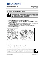 Preview for 44 page of Blastrac BG-250G13-S Operating Instructions Manual