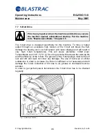 Preview for 47 page of Blastrac BG-250G13-S Operating Instructions Manual