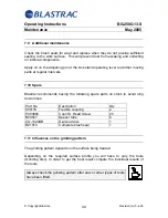 Preview for 50 page of Blastrac BG-250G13-S Operating Instructions Manual