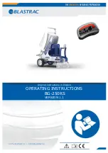 Blastrac BG-250RS Operating Instructions Manual предпросмотр