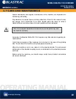 Preview for 22 page of Blastrac BGS-250-115-S Operating Manual