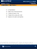 Preview for 23 page of Blastrac BGS-250-115-S Operating Manual