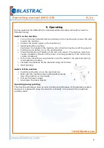 Предварительный просмотр 8 страницы Blastrac BMG-435 Operating Manual