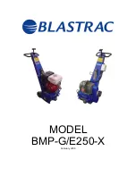 Blastrac BMP-E250-X Operating Instructions Manual предпросмотр