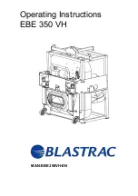 Preview for 1 page of Blastrac EBE 350 VH Operating Instructions Manual