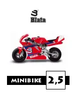 Blata Minibike 2.5 User Manual предпросмотр