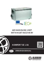 BLAUBERG Ventilatoren KOMFORT EC L S6 Series Operation Manual preview