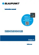 Preview for 1 page of Blaupunkt 5B90S8990GB Instruction Manual