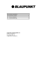 Blaupunkt 5BD3..50 series Instruction Manual preview