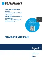 Preview for 1 page of Blaupunkt 5DA36453 User Manual And Installation Instructions