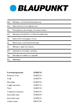 Preview for 1 page of Blaupunkt 5DB95761 Instructions On Mounting An Use