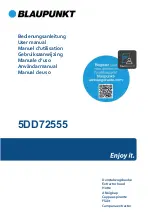 Preview for 1 page of Blaupunkt 5DD72555 User Manual