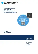 Preview for 1 page of Blaupunkt 5FG2 Series User Manual