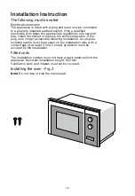 Preview for 12 page of Blaupunkt 5MG16199GB Instructions For Installation And Use Manual