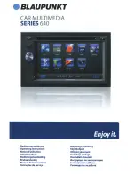 Blaupunkt 640 SERIES Operating Instructions Manual предпросмотр