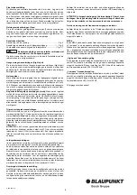 Preview for 8 page of Blaupunkt 7 607 792 015 Fitting Instructions / Operating Instructions