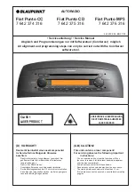 Предварительный просмотр 1 страницы Blaupunkt 7 642 374 316 Service Manual