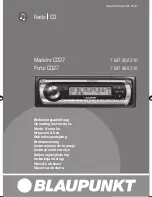 Blaupunkt 7 647 482 310 Operating Instructions Manual предпросмотр