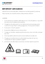 Preview for 5 page of Blaupunkt A1414L User Manual