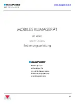 Предварительный просмотр 37 страницы Blaupunkt A1414L User Manual