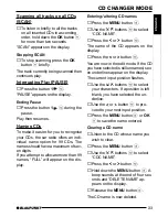 Preview for 23 page of Blaupunkt Acapulco MP52 Operating Instructions Manual