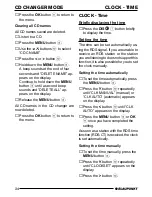 Preview for 24 page of Blaupunkt Acapulco MP52 Operating Instructions Manual