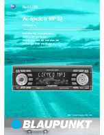 Preview for 32 page of Blaupunkt Acapulco MP52 Operating Instructions Manual