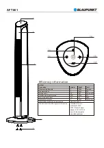 Предварительный просмотр 2 страницы Blaupunkt AFT801 Instruction Manual