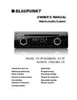 Blaupunkt ALICANTE 170 Instruction Manual предпросмотр