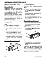 Предварительный просмотр 7 страницы Blaupunkt ALICANTE Alicante CD31 Operating Instructions Manual