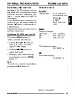 Preview for 20 page of Blaupunkt ALICANTE CD30 Operating Instructions Manual