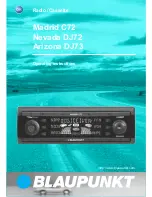 Предварительный просмотр 1 страницы Blaupunkt Arizona DJ73 Operating Instructions Manual