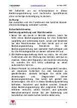 Preview for 5 page of Blaupunkt Arrifana 0707 Instruction Manual