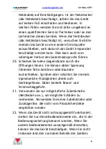 Preview for 9 page of Blaupunkt Arrifana 0707 Instruction Manual