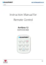 Preview for 24 page of Blaupunkt Arrifana 12 Instruction Manual