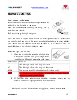 Предварительный просмотр 18 страницы Blaupunkt Arrifana 15 BAC-PO-0015-C06D Instruction Manual