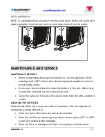 Предварительный просмотр 26 страницы Blaupunkt Arrifana 15 BAC-PO-0015-C06D Instruction Manual